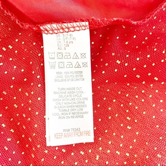 3/$30  - Girls' Red and Gold Skirt - Picture 3 of 4